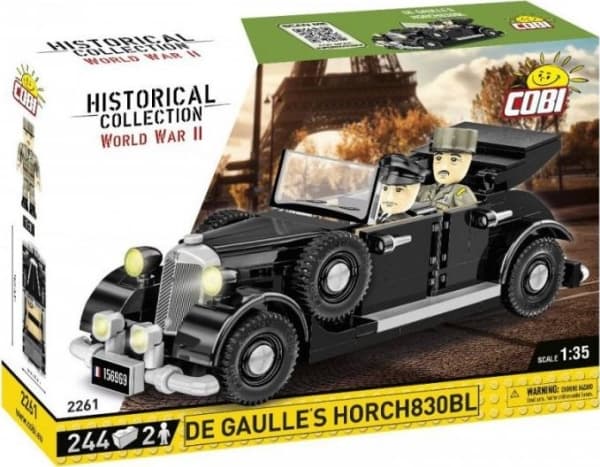 COBI De Gaulle''s Horch830BL, Rakennuspalikat, 3 vuosi/vuosia, Muovi, 244 kpl