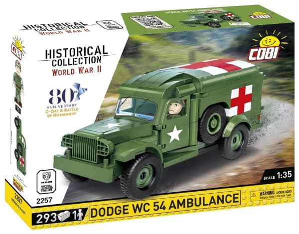 COBI Dodge WC-54 Ambulance, Byggklossar, 7 År, 293 styck