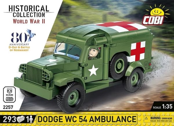 COBI Dodge WC-54 Ambulance, Byggklossar, 7 År, 293 styck