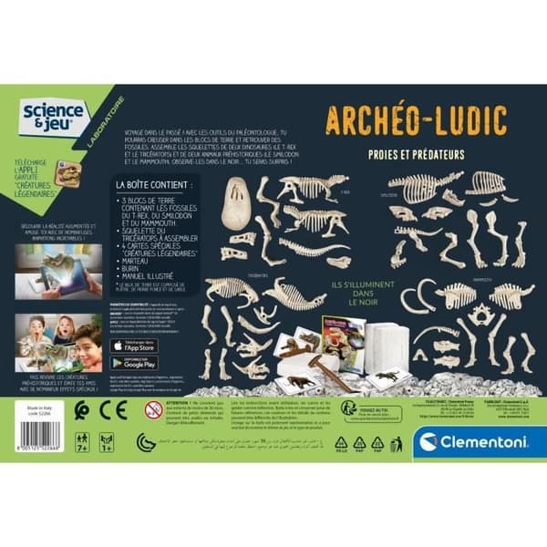CLEMENTONI Archéo Ludic - Rov och rovdjur - Science &amp; Game