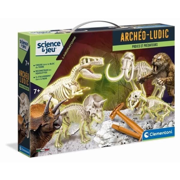 CLEMENTONI Archéo Ludic - Rov och rovdjur - Science &amp; Game