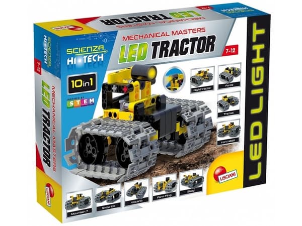 Lisciani Giochi 66124 - Hi Tech Science - Minikonstruksjon med LED-traktor