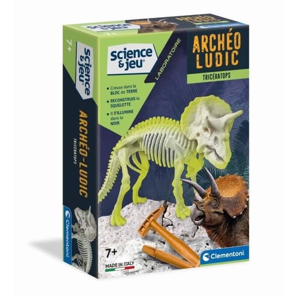 Clementoni - Vetenskap och spel - Archéo Ludic - Triceratops