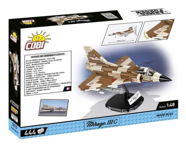 COBI Mirage IIIC Vexin, Byggsats, 7 År, 444 styck