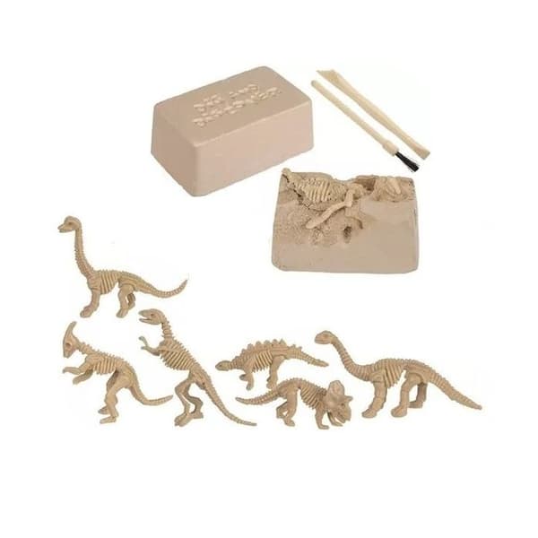 Utgrävning spel arkeologisk studie dinosaurie skelett tillbehör