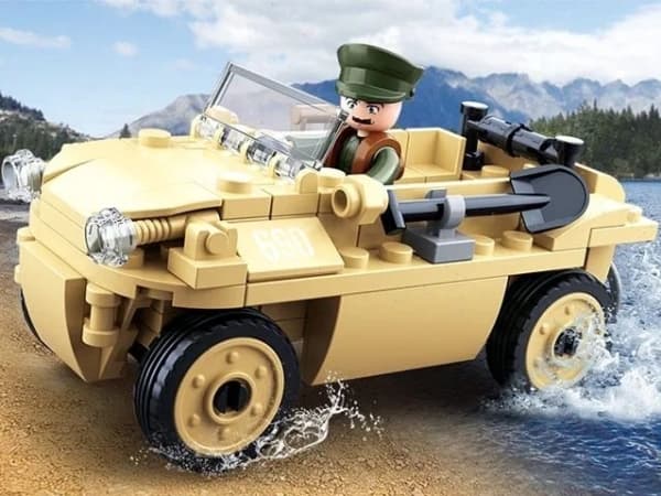Gazelo Klocki Sluban Wojsko Militærbil 103 stk. 119869 GAZELO