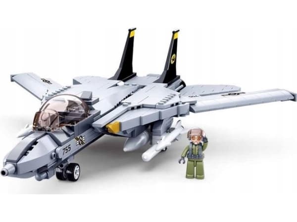 Gazelo Sluban Militärt stridsflygplan 404el. 135417 GAZELO tegelstenar