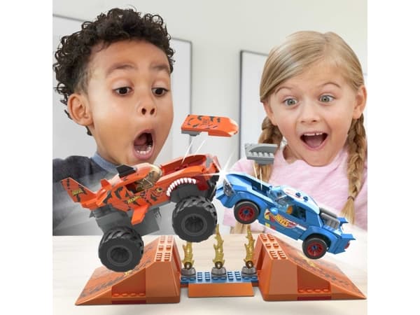 MEGA Hot Wheels Smash n Crash Tiger Shark-tuggbana, Byggsats, 5 År, Plast, 245 styck, 678,6 g