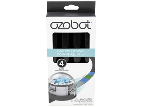 Ozobot MINT pennor tvättbara svarta tvättbara markörer svarta för robotar