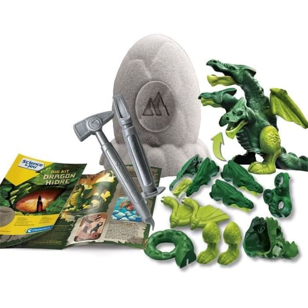 Clementoni - Sciences and Play - Legendary Egg - Dragon har tre huvuden