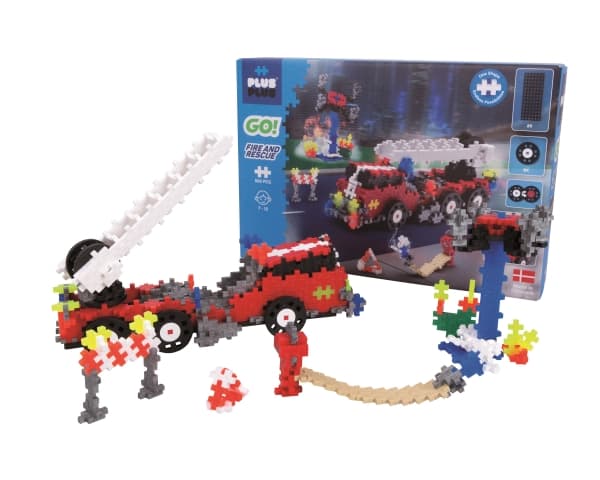 Plus-Plus Go! Fire and Rescue, Rakennuspalikat, 7 vuosi/vuosia, 500 kpl