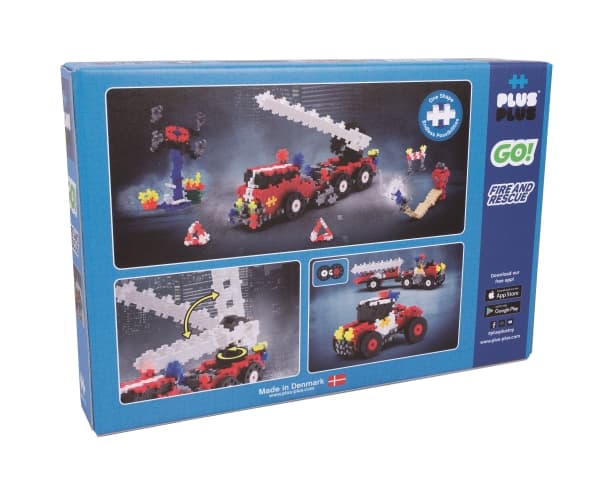 Plus-Plus Go! Fire and Rescue, Rakennuspalikat, 7 vuosi/vuosia, 500 kpl