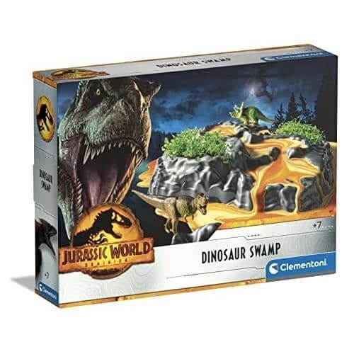 Byggset - CLEMENTONI - Jurassic World 3 - Dinosaurielandskap - 6 år - Blanda