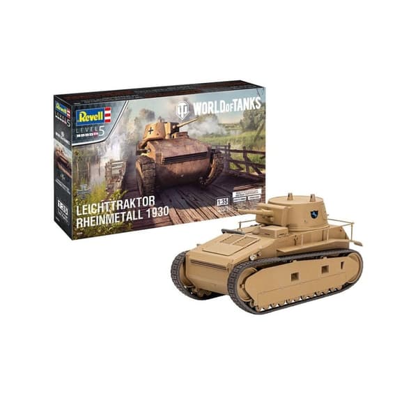 Revell limmodell lett traktor Rheinmetall 1930 "World of Tanks" 1:35