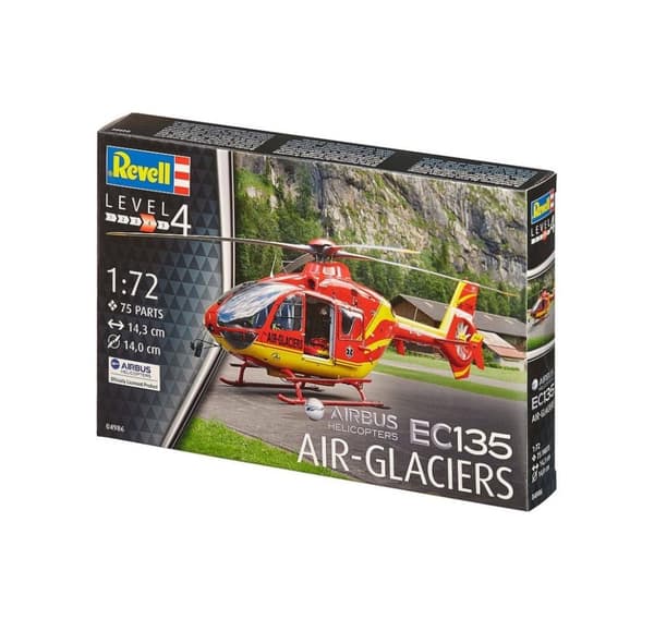 Revell limmodell Airbus helikopter EC135 AIR-GLACIERS 1:72