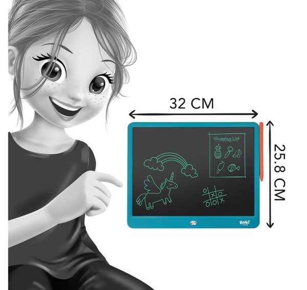 Buki Tegnebrett med digitalt display XL
