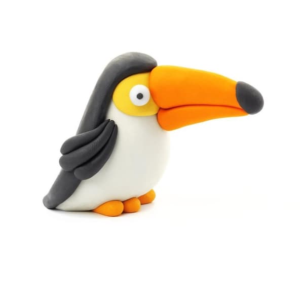 HEY CLAY modelleringsler Fuglevalg 2