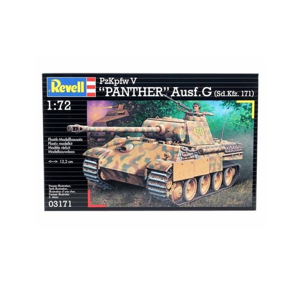 Revell selvklæbende model tank PzKpfw. V Ausf. G 'Panther' 1:72
