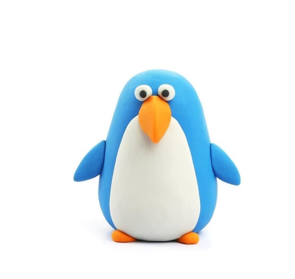 HEY CLAY modelleringslera Penguin