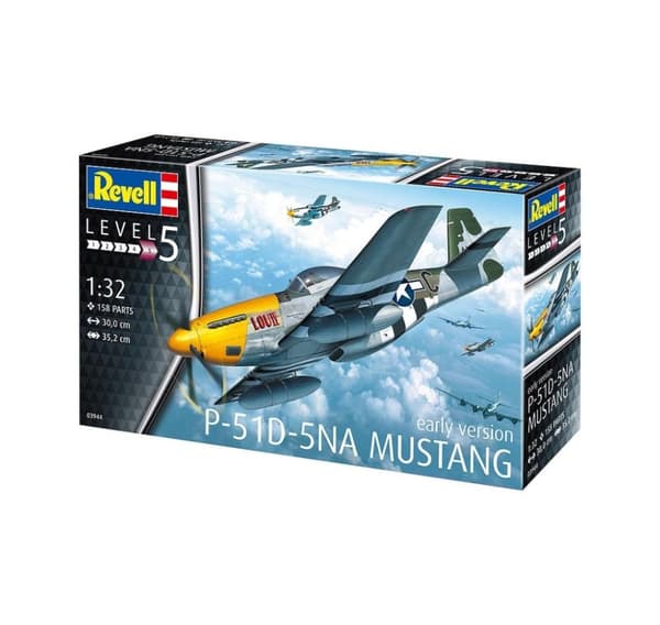 Revell lim på model P-51D-5NA Mustang (tidligere version) 1:32
