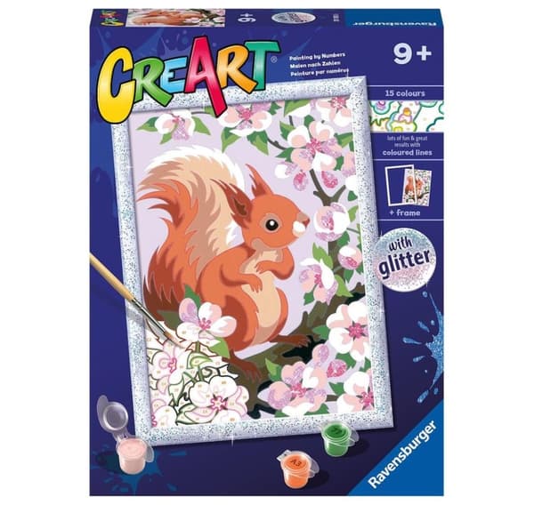 Ravensburger Paint av Numbers Spring Squirrel