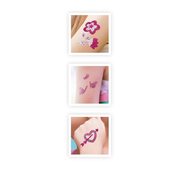 Buks glitrende tatovering