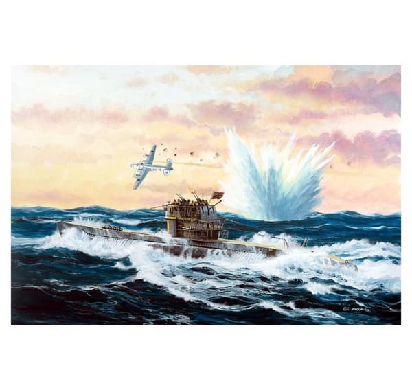 Revell-liimamalli saksalainen sukellusvene VII C/41 1:350