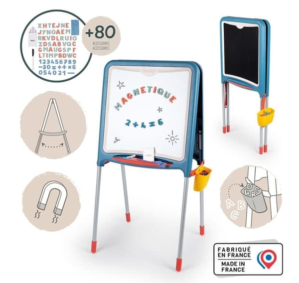 Smoby Chalk og magnettavle med tilbehør