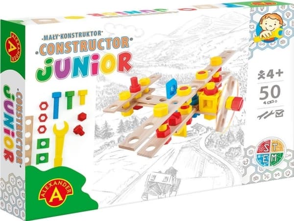 Junior Træ Konstruktionsbyggesæt - Fly