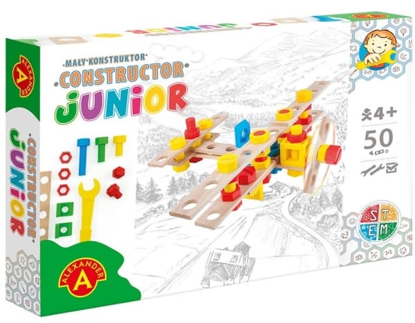 Junior puinen rakennussarja - lentokone