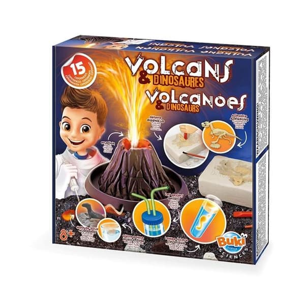 Pedagogiskt spel - BUKI FRANCE - Vulkaner och dinosaurier - 15 experiment - Tyrannosaurus