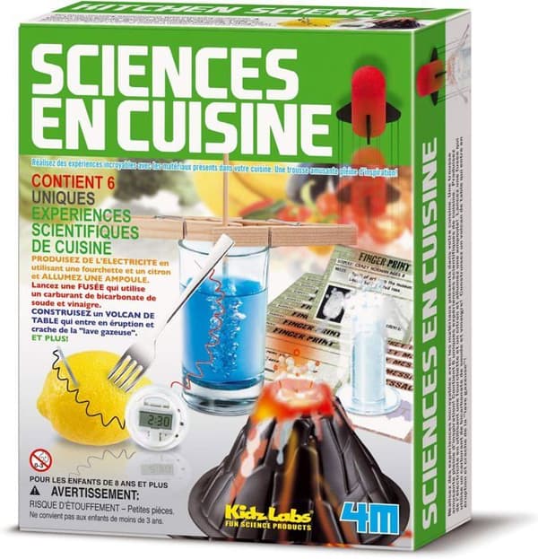 Science Experiment Kit - 4M - Science in the Kitchen - 6 Experiment - Inomhus - Svart