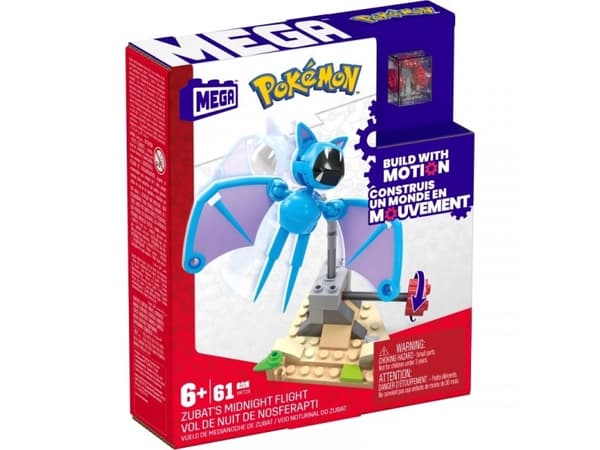 MEGA Pokémon Zubat''s Midnight Flight, Byggesett, 6 år, Plast, 61 stykker, 141,5 g