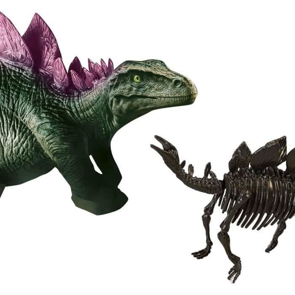 2-i-1 dinosaurie och skelettgrävning - Stegosaurus - SES CREATIVE