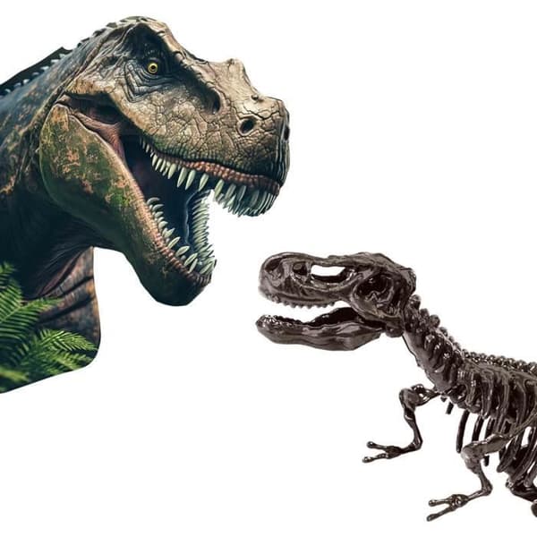 2 i 1 dinosaurie- och skelettgrävning - T-rex - SES CREATIVE