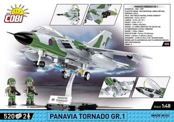 COBI Panavia Tornado GR.1, Byggklossar, 8 År, 520 styck