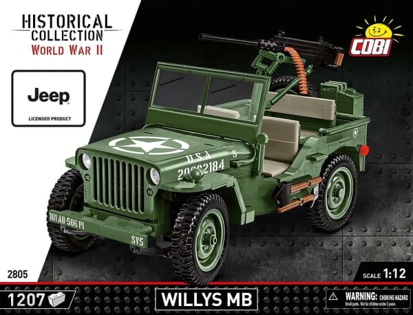 COBI Willys MB, Byggesett, 10 år, 1207 stykker