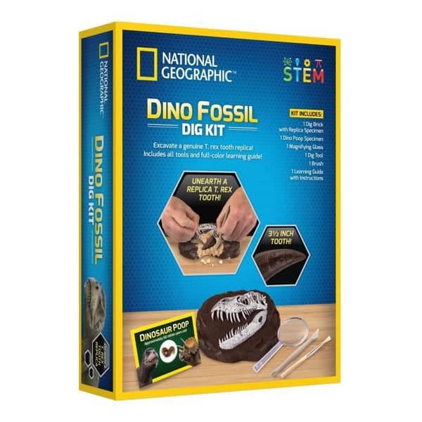 BANDAI National Geographic - Dig Kit: Dinosaur Fossils - Ny version