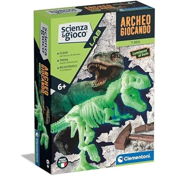 Vetenskapslek - CLEMENTONI - 19225 - T-Rex fossilset - Augmented reality