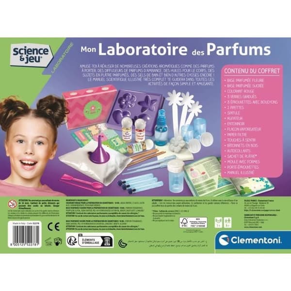 Parfymskapande kit - CLEMENTONI - Mitt parfymlaboratorium - För barn från 8 år