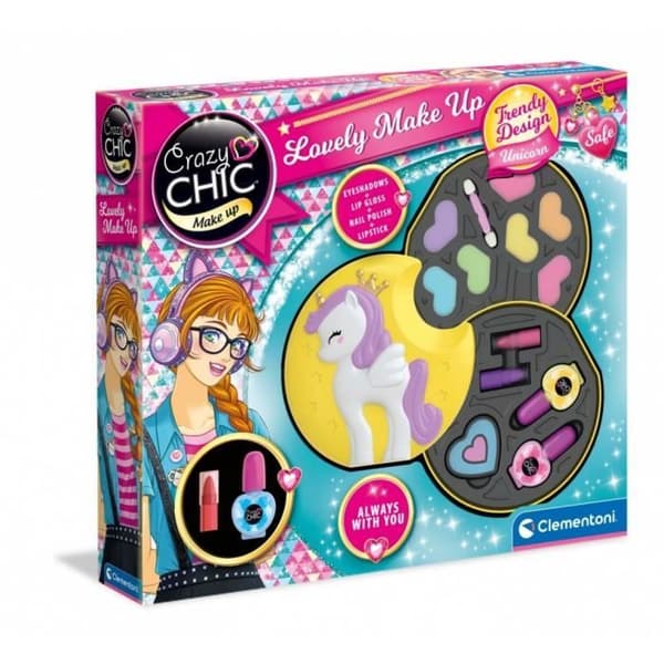 Makeupset - CLEMENTONI - Crazy Chic - Unicorn 18653 - Blandet - 8 år