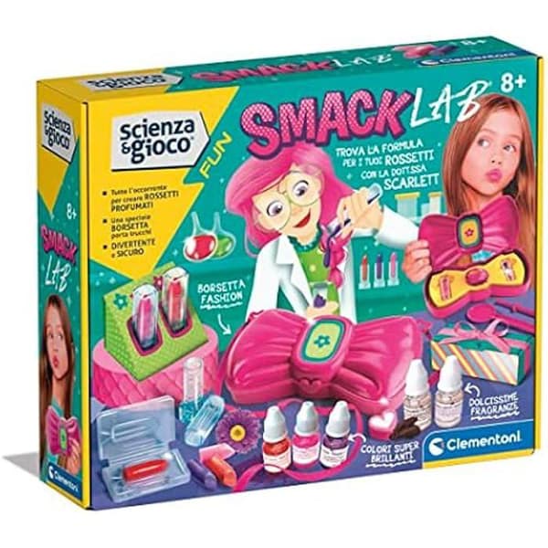 Clementoni Scientific Game - Science Fun-Smack Lab - Läppstift och läppglans - 8 år