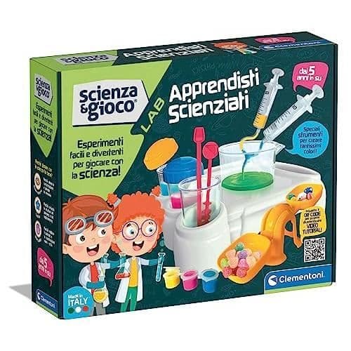 Vetenskapskit för barn - CLEMENTONI - LAB-APPRENTIS - Experiment - Spel 5 år gammal