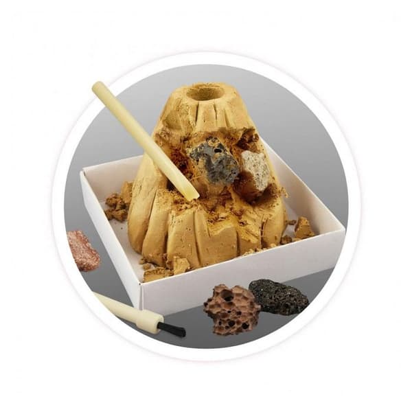Buki Mini Volcano Science Kit - Beige/Röd - För åldrarna 8 och uppåt - Återskapa ett vulkanutbrott
