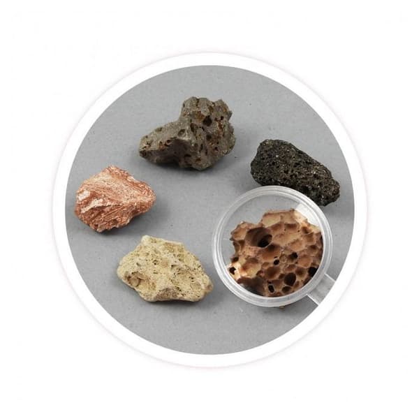 Buki Mini Volcano Science Kit - Beige/Röd - För åldrarna 8 och uppåt - Återskapa ett vulkanutbrott