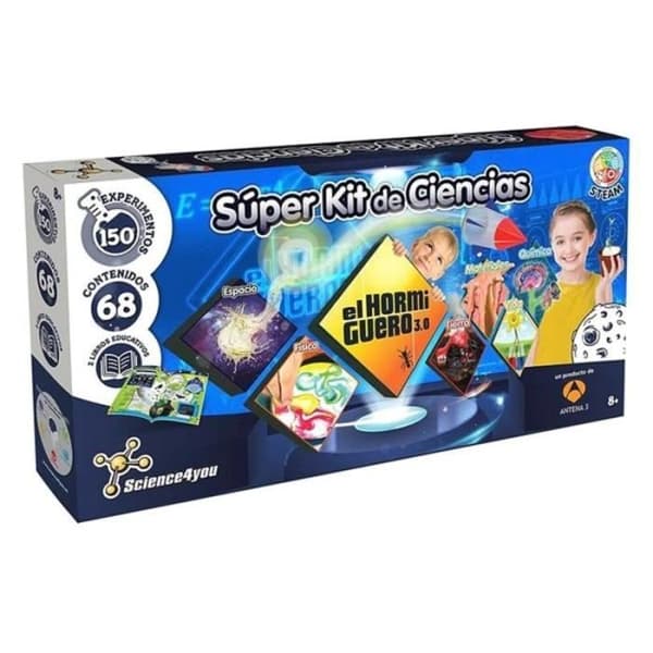 Science4you -Super Anthill Science Kit-Scientific Toy 60 experiment och en pedagogisk bok-present