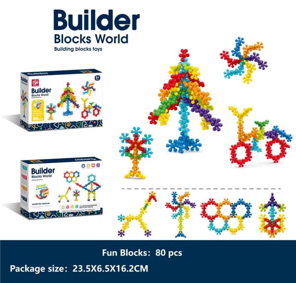 Fun Blocks - Byggesett, 80 deler