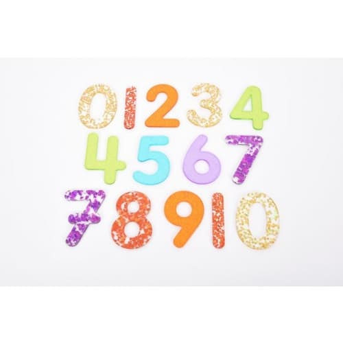 Sensoriska siffror glitter 14/fp