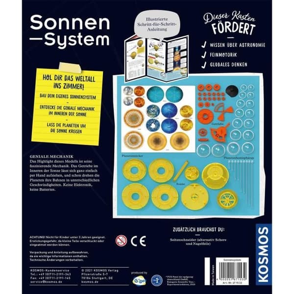 KOSMOS- SONNENSYSTEM BOAZTE EXPERIMENTATION, 671532, SILVER SILVER
