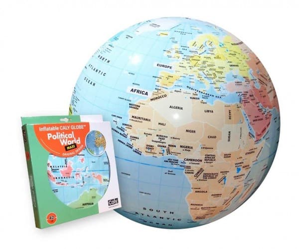 MG CALY Oppblåsbar globeball "World", 42 cm